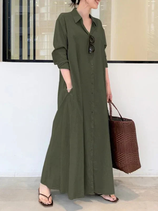 Ladies Classic Collared Shift Dress