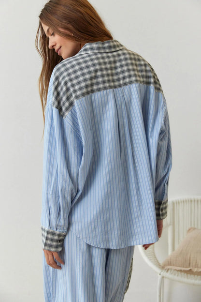 Cozy 2 Piece Pajama Set Cotton Sleepwear for Ladies