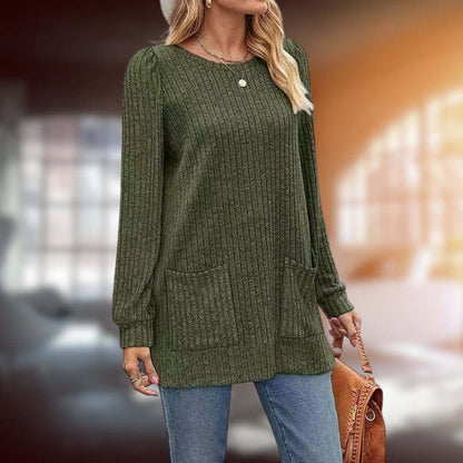 Soft Women's Casual Crew Neck Sweater