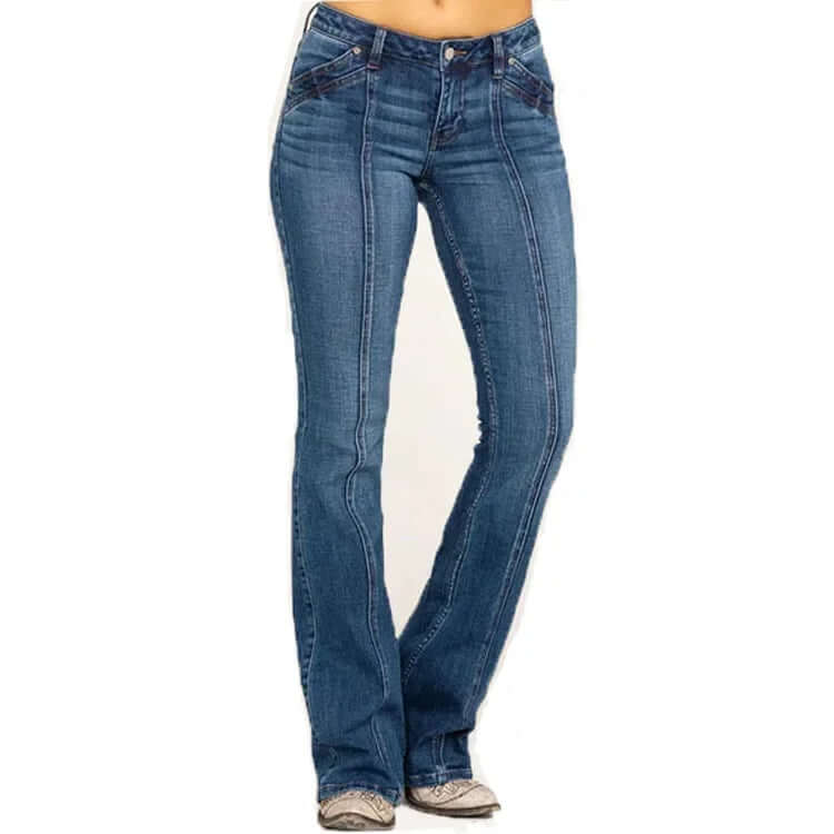 Ladies Wide Leg Jeans