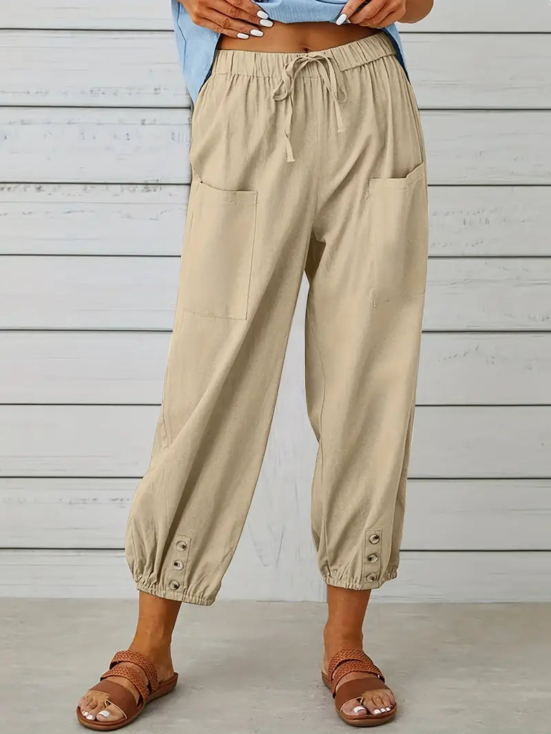 Ladies Comfort Fit Straight Leg Pants