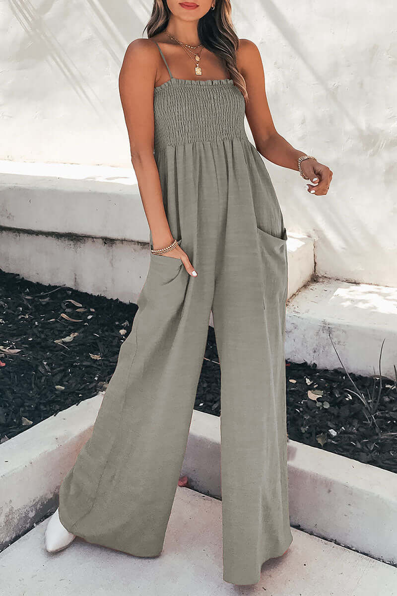 Loose Fit Tank Style Jumpsuit