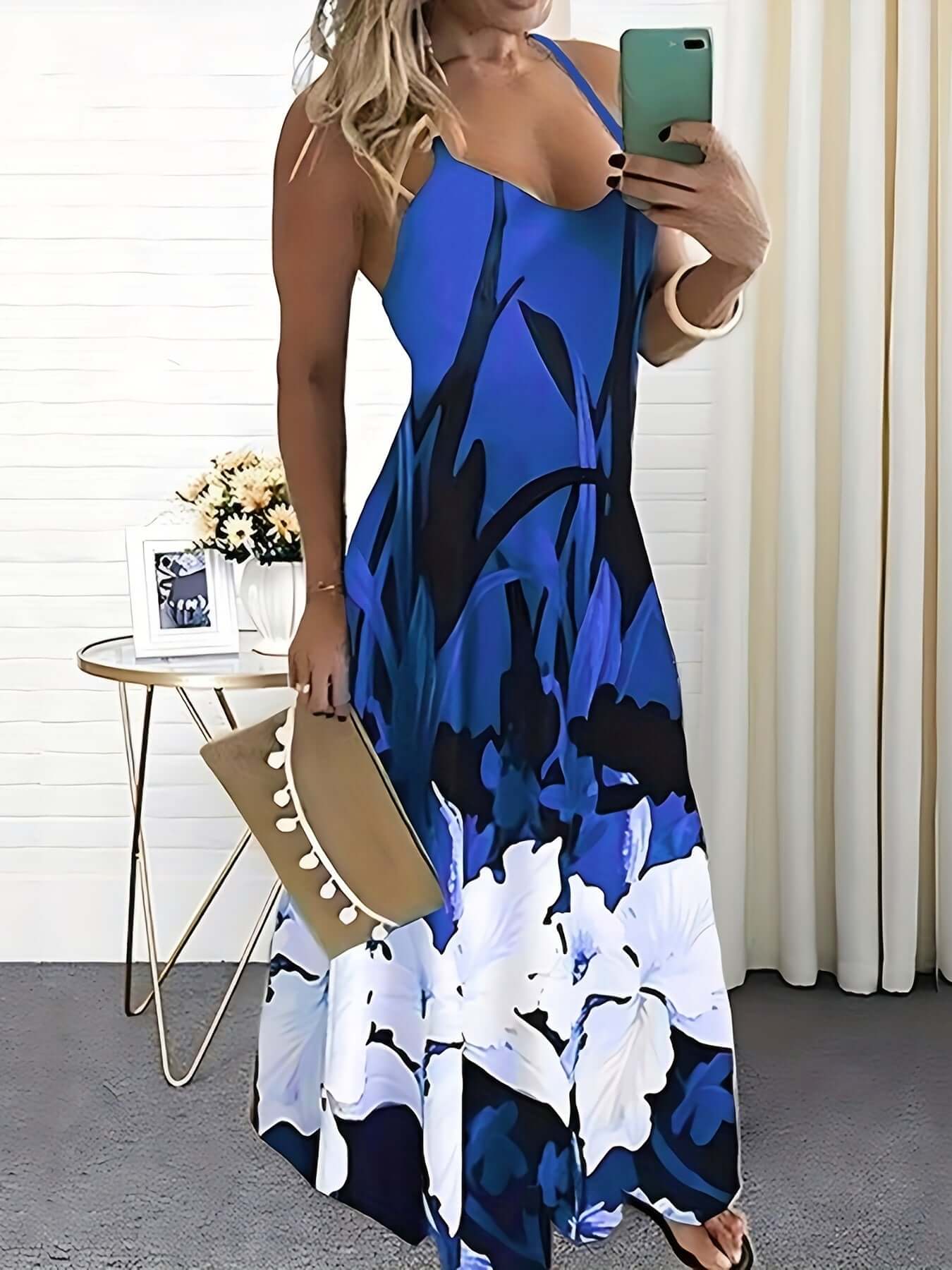 Pretty Summer Sundress with Thin Straps
