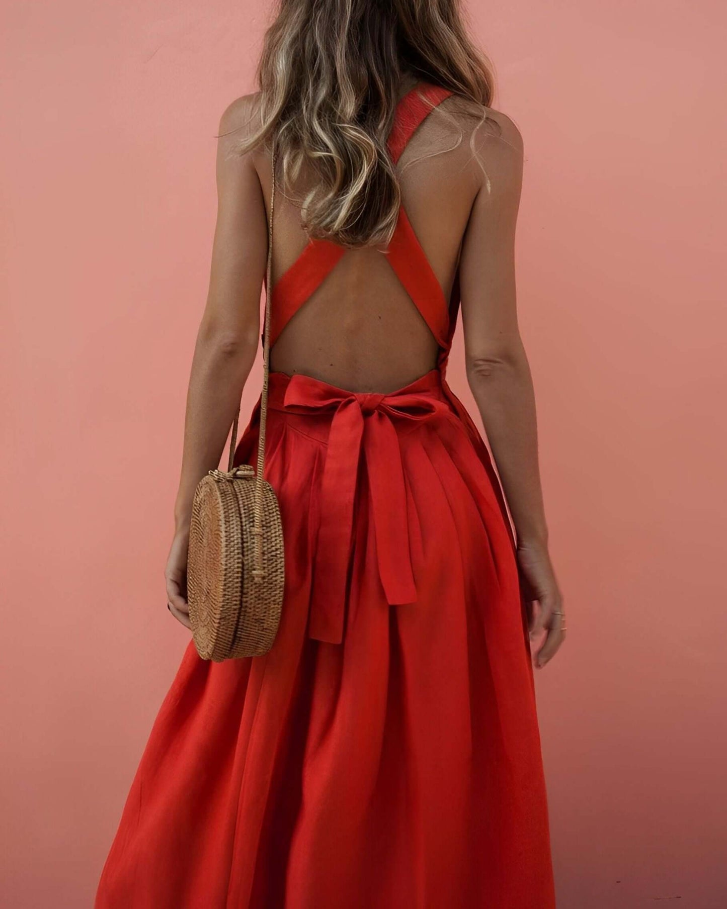 Comfortable Fit Halter Neck Summer Dress