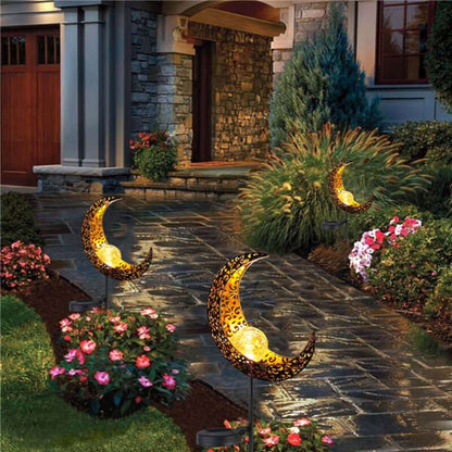 Outdoor Solar Powered Glass Lantern