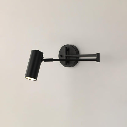 Flexible Brushed Steel LED Wall Light with Arm