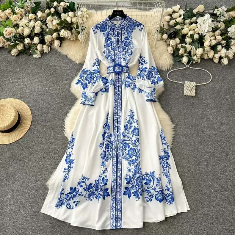 Casual Buckled A-Line Mid Dress - Luxivelle