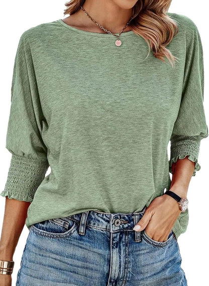 Ladies' Stretchy Crew Neck Tee - Luxivelle