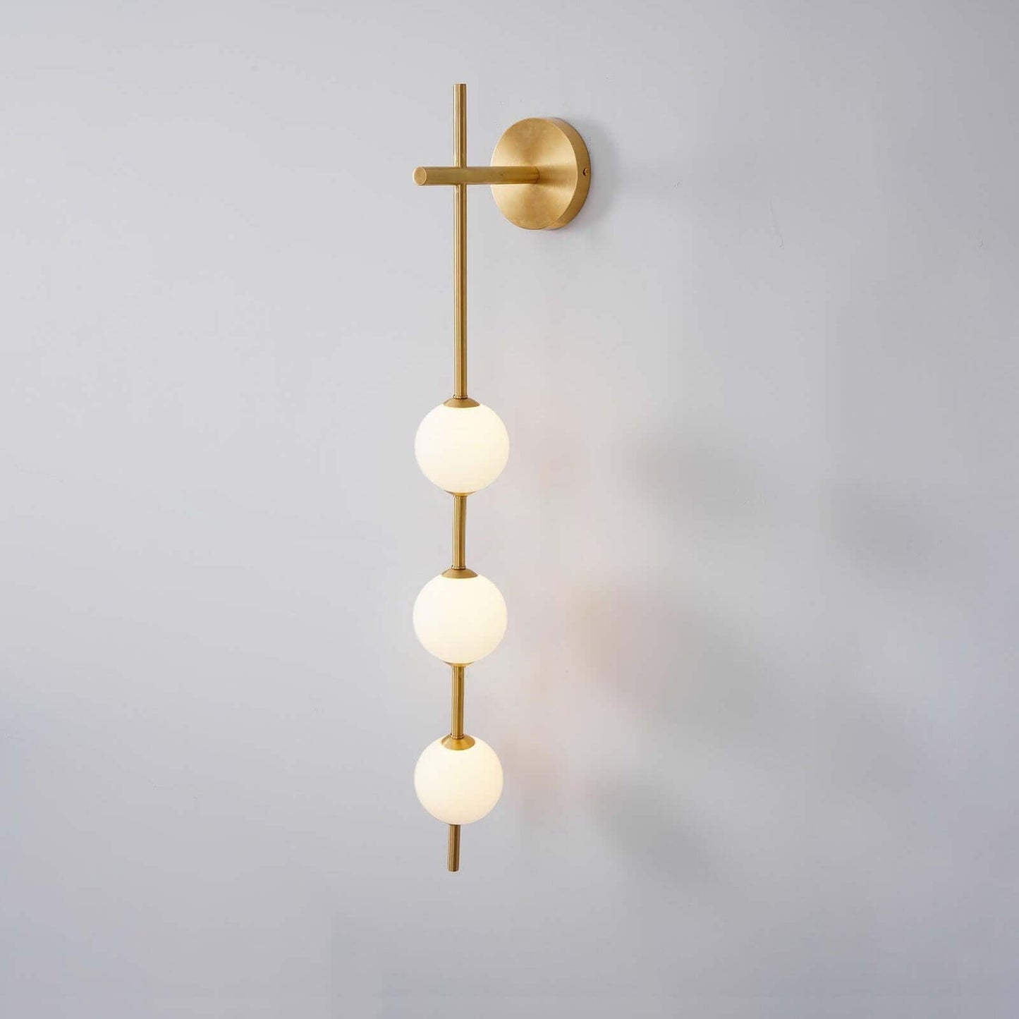 Sleek Round Glass Wall Light