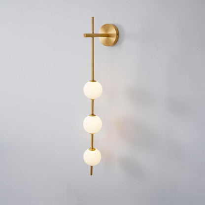 Sleek Round Glass Wall Light