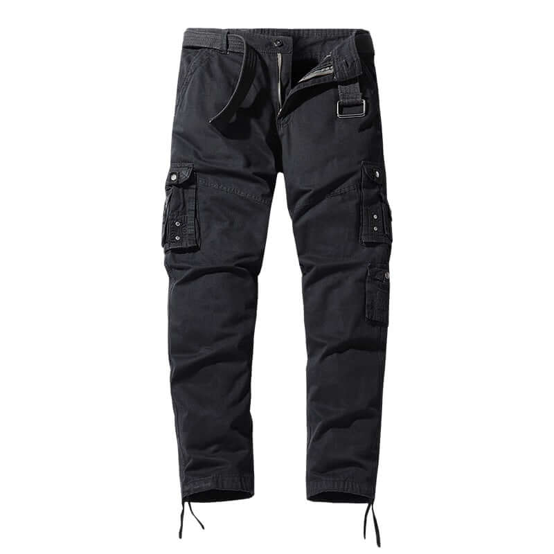 Comfortable Fit Casual Cargo Pants with Elastic Cuffs