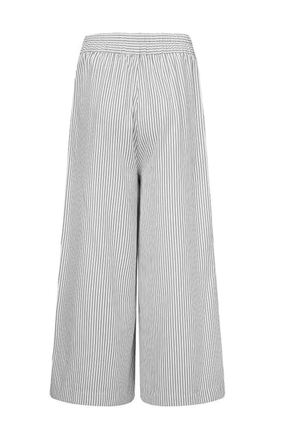 Fashionable Vertical Stripe High Waist Pants