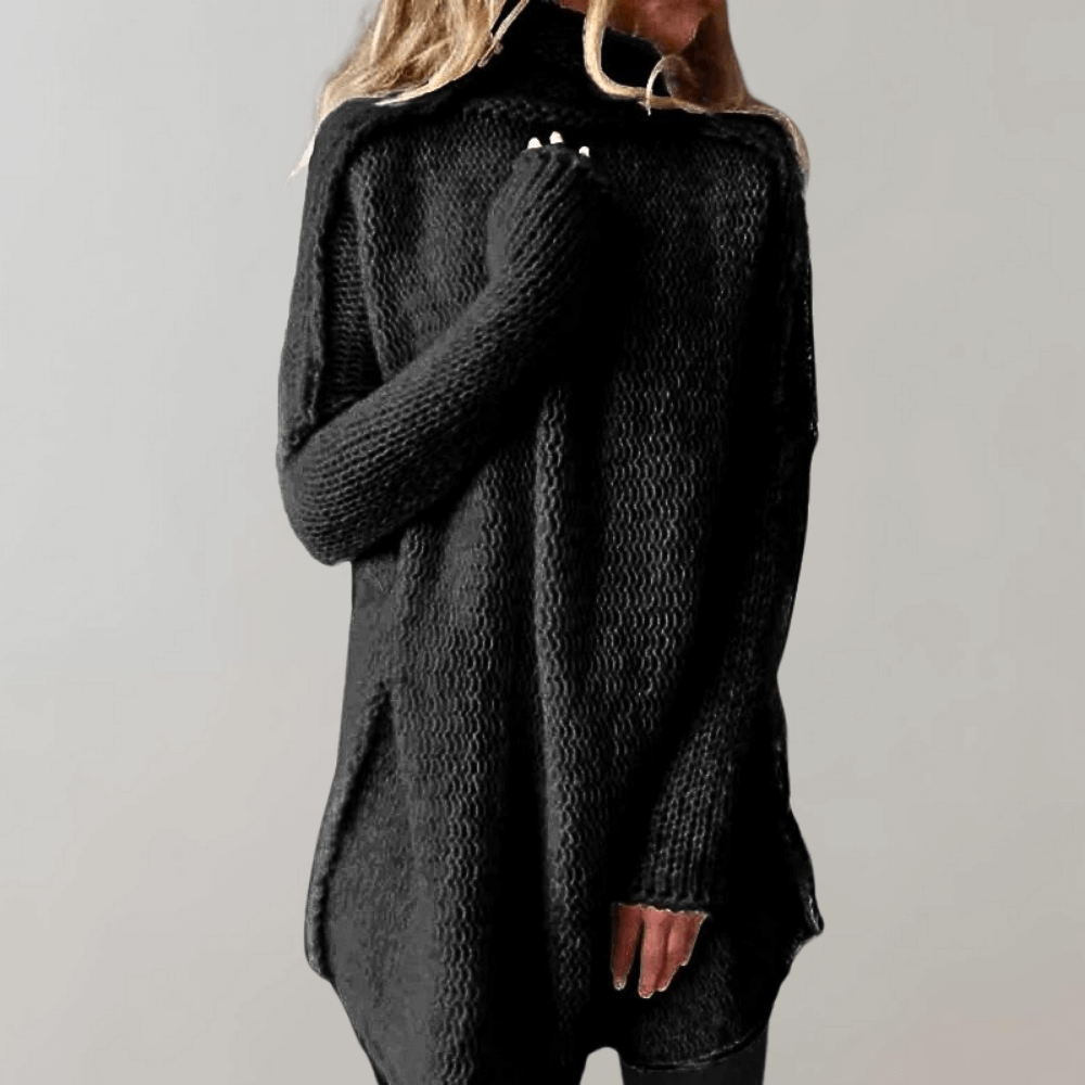Cozy Oversized Women's Cable Knit Sweater - Luxivelle