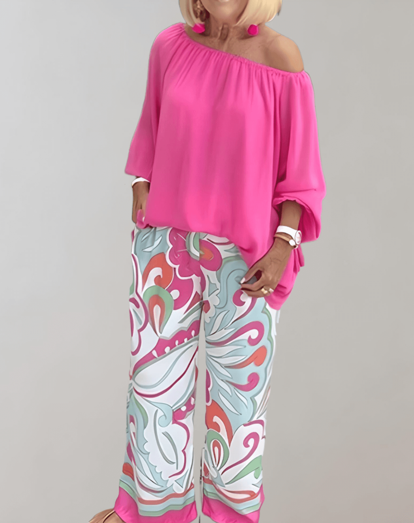 Ladies Classic Two Piece Skirt Set