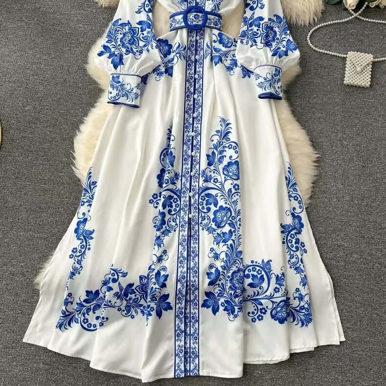 Casual Buckled A-Line Mid Dress