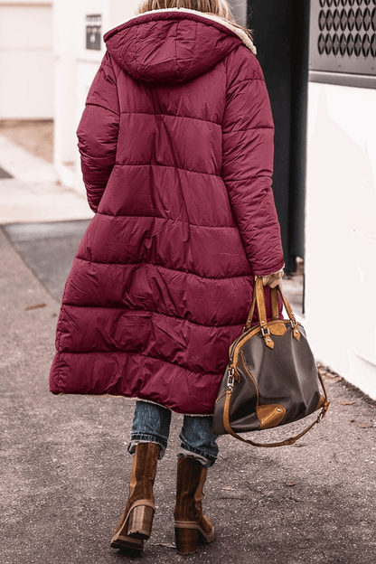 Warm Double Sided Women's Parka Coat
