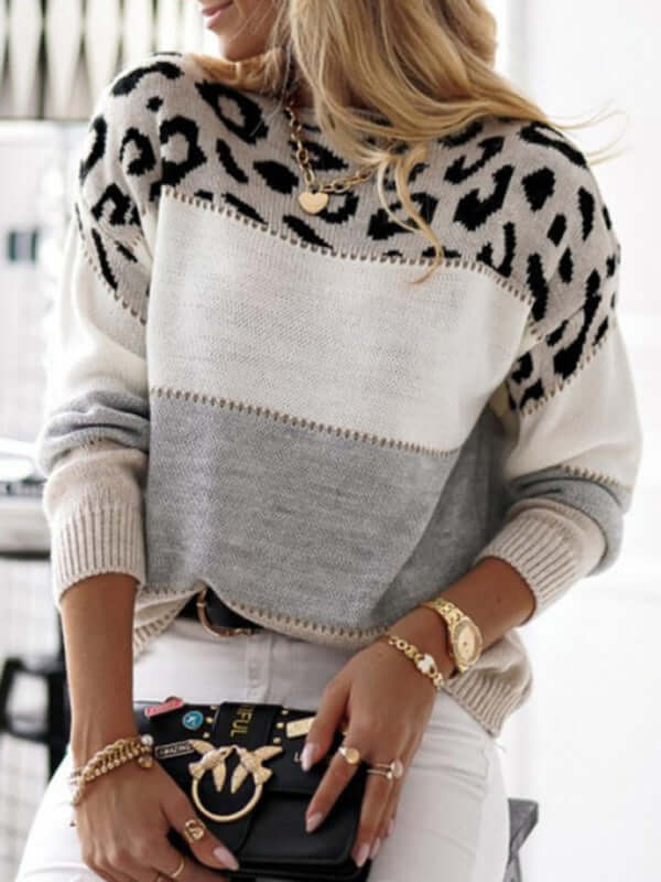 Ladies' Spotted Knit Sweater