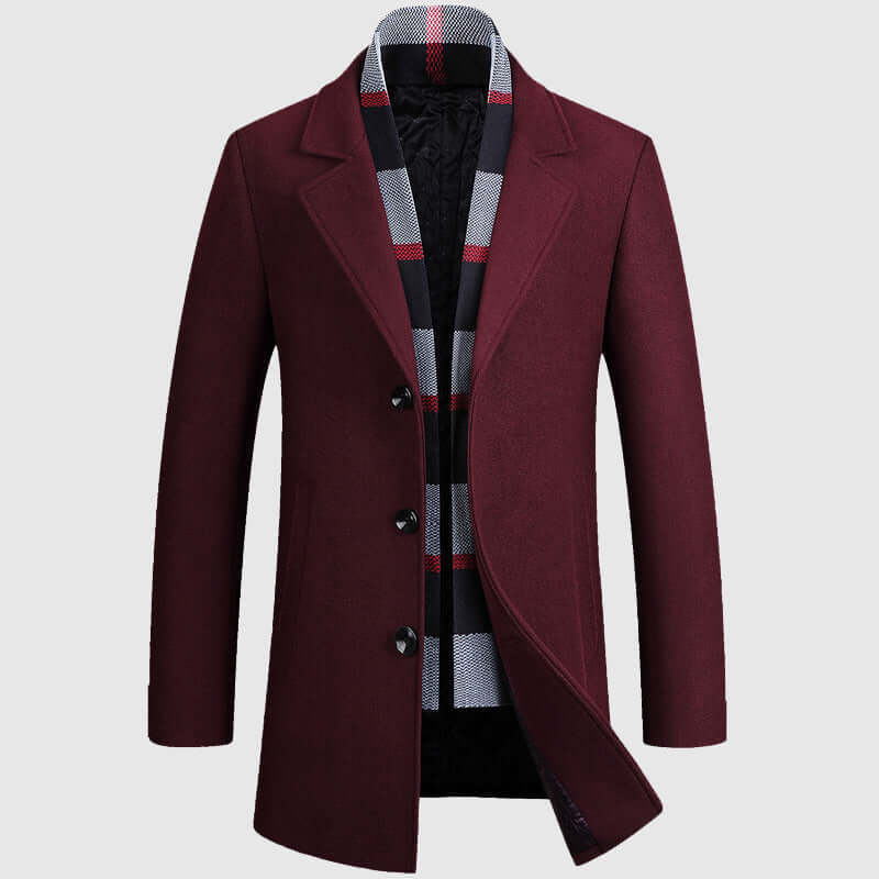 Warm Men's Winter Overcoat