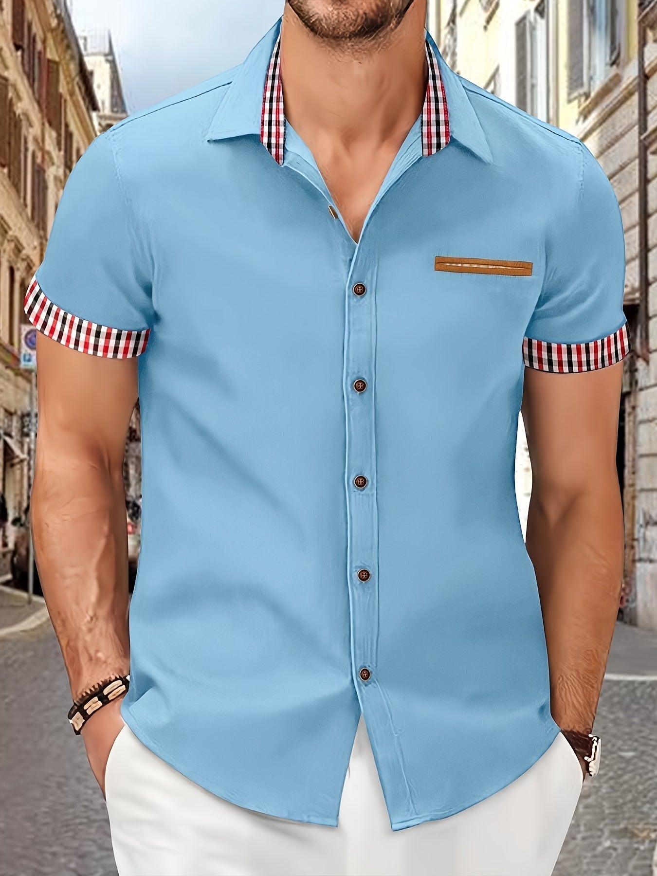 Casual Mens Short Sleeve Tee