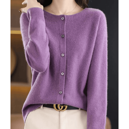 Soft V Neck Cashmere Sweater for Women