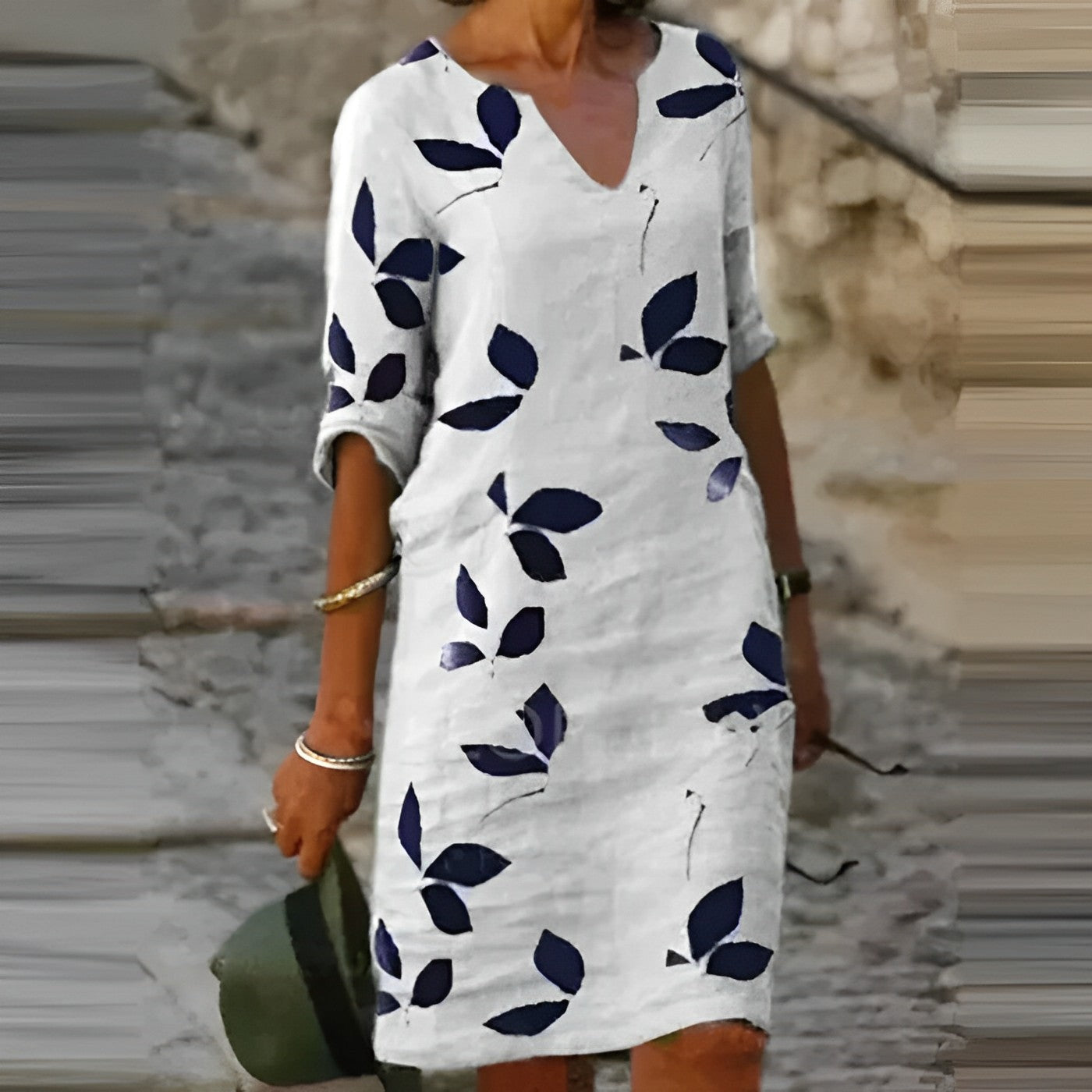 Casual Floral Sundress for Ladies Summer Wear