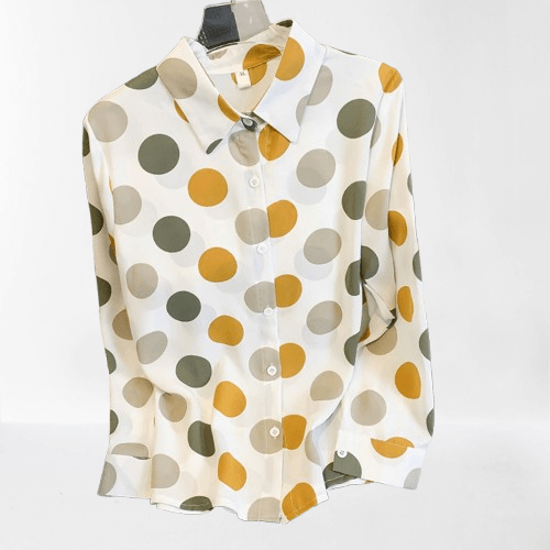 Ladies Classic Spotted Blouse - Luxivelle