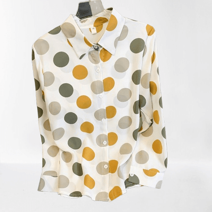 Ladies Classic Spotted Blouse - Luxivelle