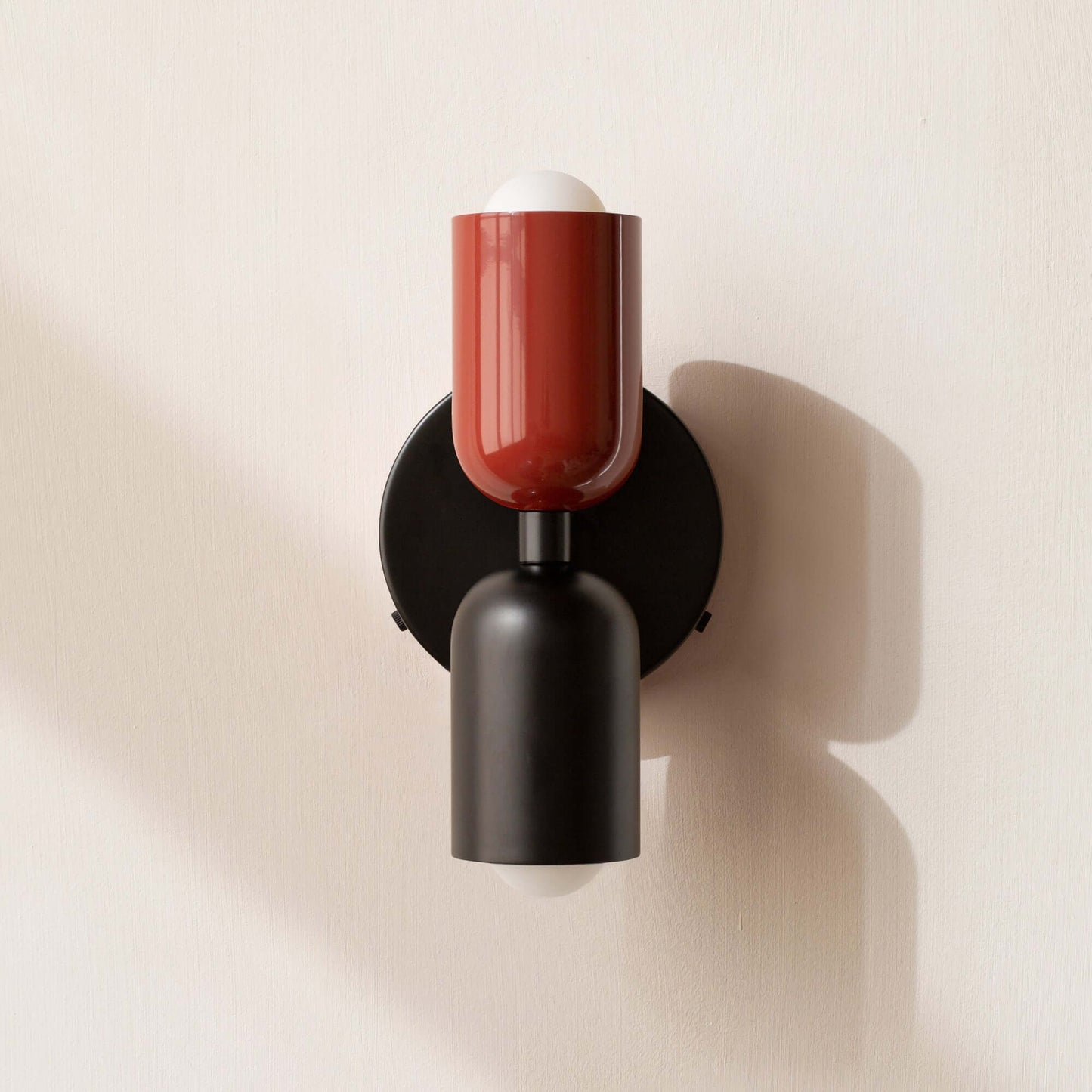 Dual Arm Brushed Steel Wall Lamp