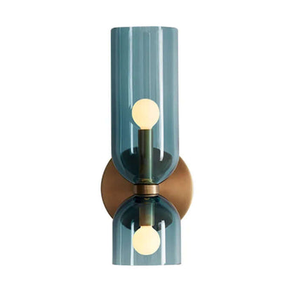 Stylish Double Glass LED Wall Light Fixture