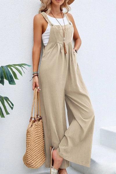 Summer Women's Strapless Loose Fit Jumpsuit