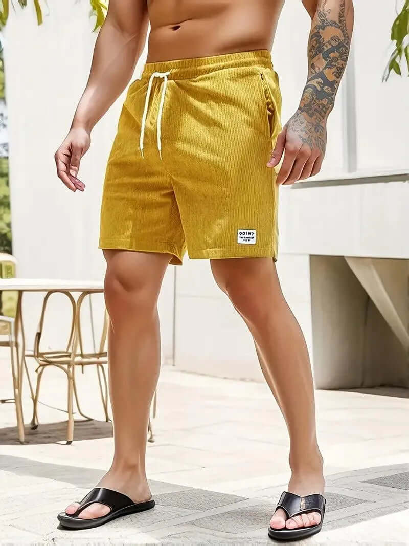 Men's Breathable Summer Shorts with Elastic Waist
