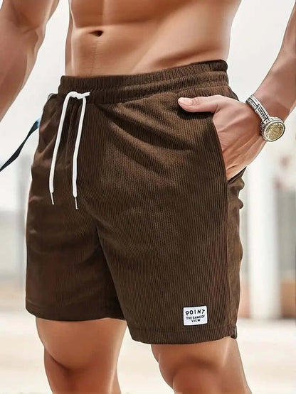 Men's Breathable Summer Shorts with Elastic Waist