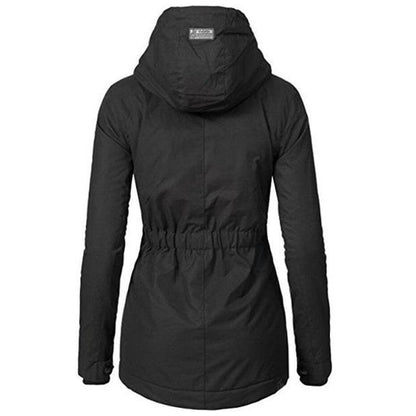 Ladies' Fitted Cold Weather Parka with Detachable Hood