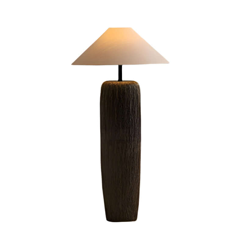 Traditional Wooden Table Lamp with Metal Details
