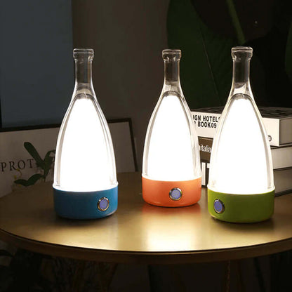Battery Powered Wine Bottle Table Lamp
