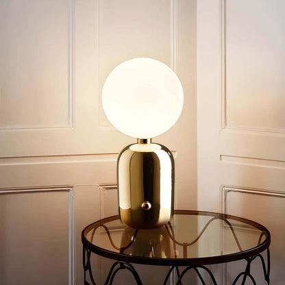 Luxury Glass and Metal Desk Lamp with G9 Bulb