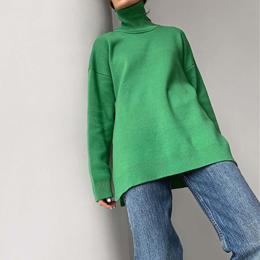 Ladies' Crew Neck Knit Sweater