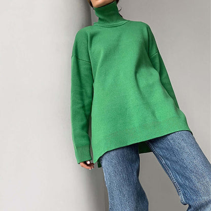 Ladies' Crew Neck Knit Sweater