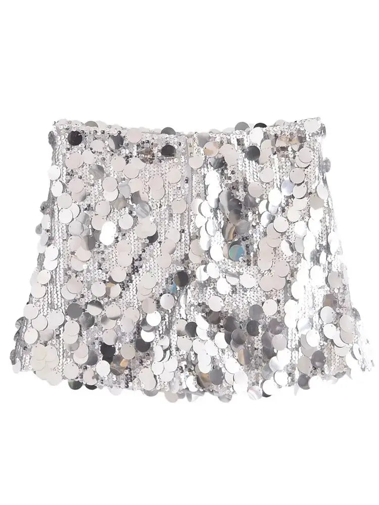 Dark Glitter Evening Skirt