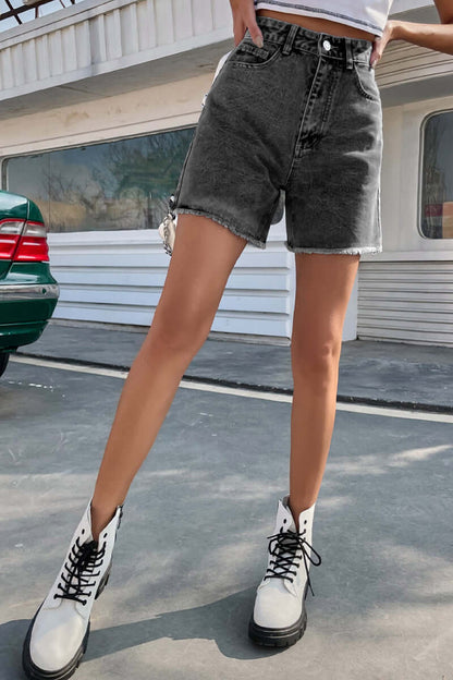 Classic Dark Blue Jean Shorts
