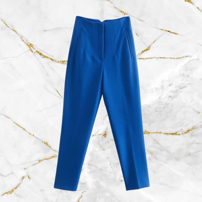 Classic Fit High Waist Women's Office Pants