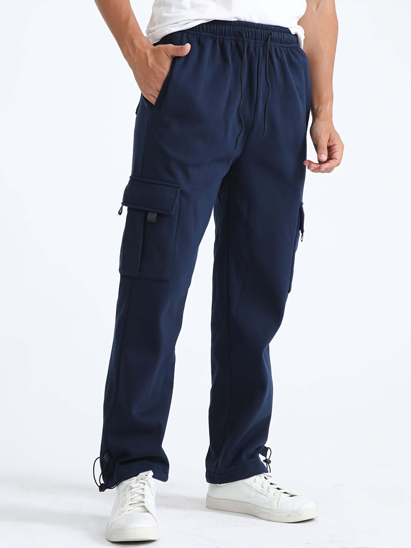 Warm Mens Jogger Pants with Extra Pockets