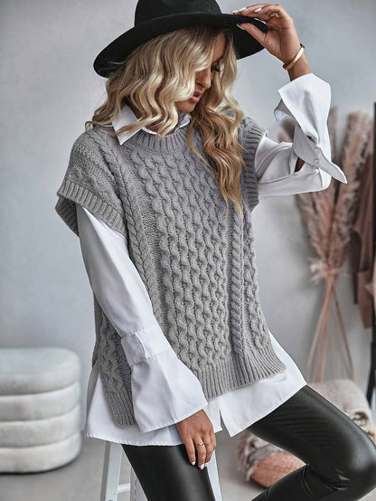 Warm Women's Knitted Vest Sweater
