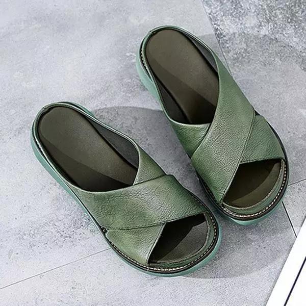 Ladies Buckle Strap Sandals - Luxivelle