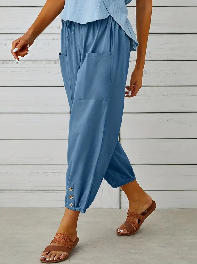 Ladies Comfort Fit Straight Leg Pants