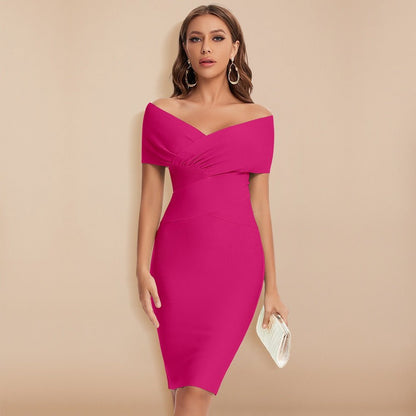 Sleek Fit Women's Cold Shoulder Dress
