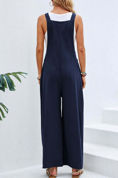 Comfortable V Neck Halter Jumpsuit for Women