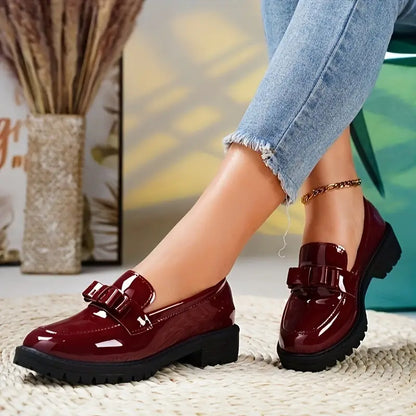 Ladies Comfortable Block Heel Slip On Shoes