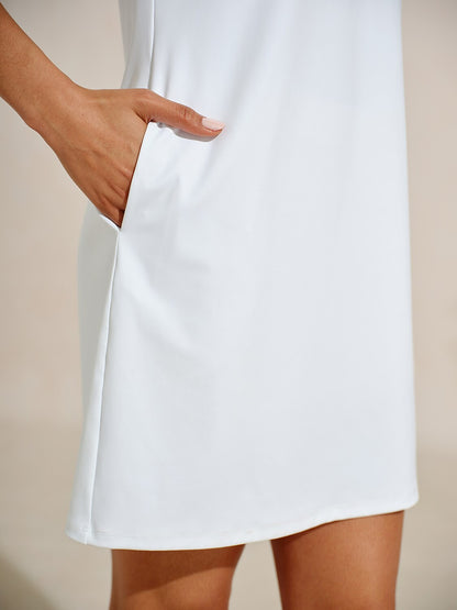 Simple Chic V-Neck Sleeveless Sun Dress UPF 50+