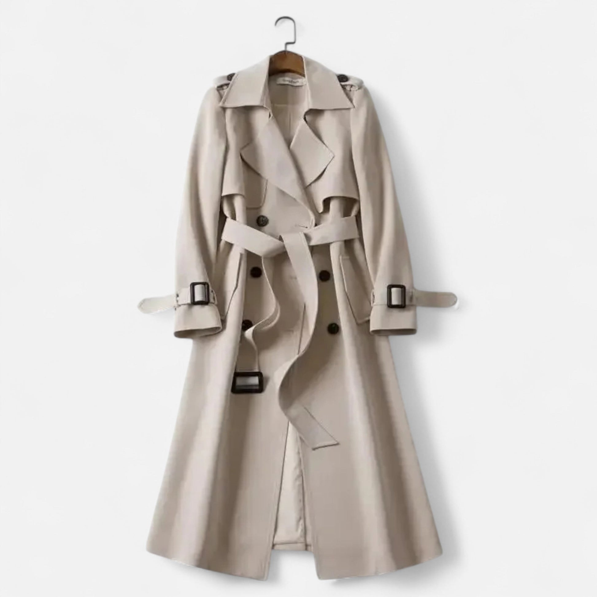 Ladies Long Waterproof Trench Coat - Luxivelle